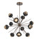 Cabochon LED Chandelier in Burnished Bronze (404|CHB0093-0B-BB-B-001-L3-BM)