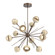 Cabochon LED Chandelier in Burnished Bronze (404|CHB0093-0B-BB-A-001-L3-TR)