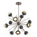 Cabochon LED Chandelier in Burnished Bronze (404|CHB0093-0B-BB-A-001-L1-MB)