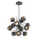 Cabochon LED Chandelier in Matte Black (404|CHB0093-0A-MB-B-001-L1-GP)