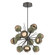 Cabochon LED Chandelier in Graphite (404|CHB0093-0A-GP-B-001-L1-GE)