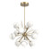 Cabochon LED Chandelier in Gilded Brass (404|CHB0093-0A-GB-WL-001-L3-WI)