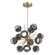 Cabochon LED Chandelier in Gilded Brass (404|CHB0093-0A-GB-S-001-L3-GP)