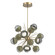 Cabochon LED Chandelier in Gilded Brass (404|CHB0093-0A-GB-S-001-L1-GE)