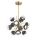 Cabochon LED Chandelier in Gilded Brass (404|CHB0093-0A-GB-C-001-L3-GP)