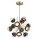 Cabochon LED Chandelier in Gilded Brass (404|CHB0093-0A-GB-A-001-L1-FB)