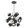 Cabochon LED Chandelier in Flat Bronze (404|CHB0093-0A-FB-C-001-L1-BM)
