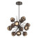 Cabochon LED Chandelier in Flat Bronze (404|CHB0093-0A-FB-B-001-L1-BB)