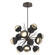 Cabochon LED Chandelier in Flat Bronze (404|CHB0093-0A-FB-A-001-L3-BM)