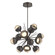 Cabochon LED Chandelier in Flat Bronze (404|CHB0093-0A-FB-A-001-L1-GP)
