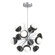 Cabochon LED Chandelier in Classic Silver (404|CHB0093-0A-CS-WL-001-L3-MB)