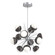 Cabochon LED Chandelier in Classic Silver (404|CHB0093-0A-CS-WL-001-L3-GP)