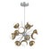 Cabochon LED Chandelier in Classic Silver (404|CHB0093-0A-CS-WL-001-L3-GB)