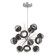 Cabochon LED Chandelier in Classic Silver (404|CHB0093-0A-CS-S-001-L3-FB)