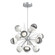 Cabochon LED Chandelier in Classic Silver (404|CHB0093-0A-CS-S-001-L1-WI)
