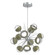 Cabochon LED Chandelier in Classic Silver (404|CHB0093-0A-CS-C-001-L1-GE)