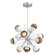 Cabochon LED Chandelier in Classic Silver (404|CHB0093-0A-CS-B-001-L1-WI)