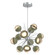 Cabochon LED Chandelier in Classic Silver (404|CHB0093-0A-CS-A-001-L3-GE)