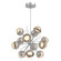 Cabochon LED Chandelier in Classic Silver (404|CHB0093-0A-CS-A-001-L1-BS)