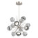 Cabochon LED Chandelier in Beige Silver (404|CHB0093-0A-BS-S-001-L3-WM)