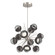 Cabochon LED Chandelier in Beige Silver (404|CHB0093-0A-BS-S-001-L1-GP)