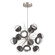 Cabochon LED Chandelier in Beige Silver (404|CHB0093-0A-BS-C-001-L3-GP)