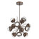 Cabochon LED Chandelier in Burnished Bronze (404|CHB0093-0A-BB-C-001-L1-MS)
