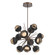 Cabochon LED Chandelier in Burnished Bronze (404|CHB0093-0A-BB-B-001-L1-BM)