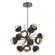Cabochon LED Chandelier in Burnished Bronze (404|CHB0093-0A-BB-A-001-L1-BM)