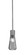 Everleigh One Light Mini Pendant in Graphite (200|4801-GP-882)