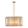 Fractal Eight Light Chandelier in Oxidized Gold Leaf (33|522655OL)
