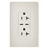 radiant 65W Commercial USB Outlet, Type C, 20A, Tamper-Resistant in Light Almond (246|TR20USBPD65LA)