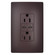 radiant 65W USB Outlet, Type C, 15A, Tamper-Resistant in Dark Bronze (246|R26USBPD65DBCC6)