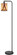 Fiorella One Light Floor Lamp in Bk (225|EC-1001FL)