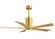 Patricia-5 52'' Ceiling Fan in Brushed Brass (101|PA5-BRBR-LM-52)