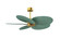 Alessandra Tropical Five Blade Ceiling Fan in Brushed Brass (101|AKTP-BRBR-PL)