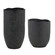 Komorebi Vases Set/2 in Matte Black (52|18324)