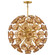 Maya LED Chandelier in Unlacquered Brass (138|FR46905UB-AM)