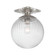 Orly One Light Semi Flush Mount in Polished Nickel (60|ORY-1003-PN-CL)