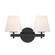 Colton Two Light Wall Sconce in Black (60|COL-202-BK)