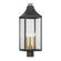 Hurstborne Three Light Outdoor Post Lantern in Dark Matte Black (7|78306-734)