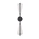 Mulberry LED Wall Sconce in Black/Light Guide (347|WS62629-BK/LG-UNV)