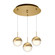 Pluto LED Pendant in Brushed Gold (347|MP402801BG-03)