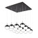Pluto LED Pendant in Black Chrome (347|MP402801BC-16)