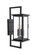 Jordan Three Light Outdoor Wall Lantern in Textured Black (46|ZA8010-TB)