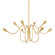 Anaise Eight Light Chandelier in Aged Brass (428|H1108808-AGB)