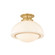 Celine One Light Semi Flush Mount in Aged Brass (428|H1090601S-AGB)