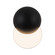 Void LED Wall Sconce in Black (347|WS23212-BK)