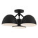 Fosso Three Light Semi-Flush Mount in Black (347|SF13317-BK)