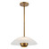 Umbra One Light Pendant in Opal Glass/Vintage Brass (347|PD11914-OP/VB)